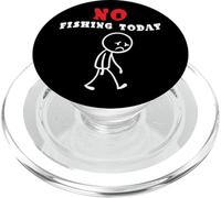Divertente Pescatore Non si pesca oggi Triste Stickman PopSockets PopGrip per MagSafe