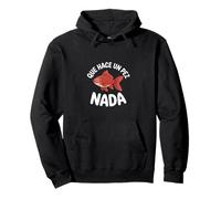 Divertente Pesce Rosso Che Dice Que Hace Un Pez Nada Spagnolo Felpa con Cappuccio
