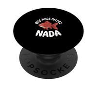 Divertente pesce rosso che dice Que Hace Un Pez Nada Spagnolo PopSockets PopGrip Adesivo