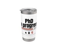 Divertente PhD progresso lacrime determinazione caffè figlio figlia Bicchiere termico in acciaio inox doppia parete