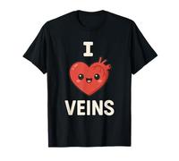 Divertente Phlebotomist Kawaii Cuore Vena Anatomia Scherzo Medico Maglietta