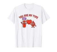 Divertente Phlebotomist You Are My Type Blood Draw Lab Gift Maglietta
