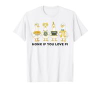 Divertente Pi Day Silly Goose Camicia Honk se ami Pi 3.14 Maglietta