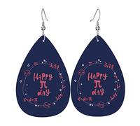 Divertente Pi Day Spiral Pi Math 3.14 Orecchini per le donne Orecchini carina Orecchini a goccia