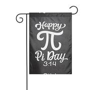 Divertente Pi Day Spirale Pi Matematica 3.14 Bandiera da giardino Decorazione perfetta Cortile 12x18 pollici Decorazione esterna bifacciale Festa Decorazione fattoria Banner