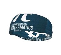 Divertente Pi Day Spirale Pi Matematica 3.14 Fasce per capelli Fascia antisudore sportiva Fasce per esercizi atletici Turbante Testa per capelli Per uomo Donna Yoga Fitness