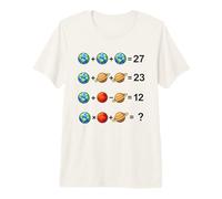 Divertente Pianeta Matematica Puzzle Spazio Maglietta Premium