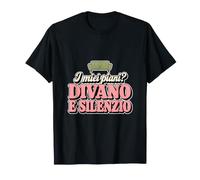 Divertente Piani Fine Settimana Divano Silenzio Maglietta
