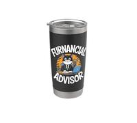 Divertente Pianificatore Finanziario Gatto Divertente Citazione Consulente Finanziario Bicchiere termico in acciaio inox doppia parete