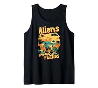 Divertente piattino da Spiaggia Extraterrestre UFO Aliens Our Friends Canotta