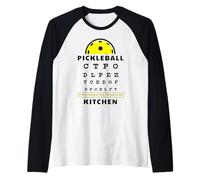 Divertente Pickleball Cucina Snellen Se riesci a leggere Maglia con Maniche Raglan