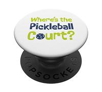 Divertente Pickleball Dov'è il campo da pickleball PopSockets PopGrip Adesivo