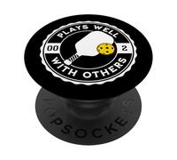Divertente Pickleball gioca bene con gli altri Pickle Ball Design PopSockets PopGrip Adesivo