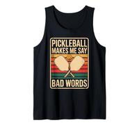 Divertente Pickleball Mi Fa Dire Cattive Parole dicendo Umorismo Canotta