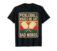Divertente Pickleball Mi Fa Dire Cattive Parole dicendo Umorismo Maglietta