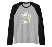 Divertente Pickleball Talk And Play per Il Giocatore di Pick Maglia con Maniche Raglan