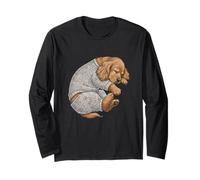 Divertente pigiama Sleepy Cocker Spaniel Uomini Donne Bambini Maglia a Manica