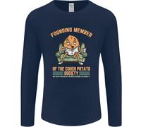 Divertente Pigro Divano Patata Guardando TV & Film Uomo Maniche