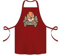 Divertente Pigro Poltrona Che Guarda La TV Grembiule In Cotone 100% Biologico