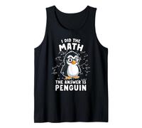 Divertente Pinguino Amante della Matematica Ha Fatto Canotta