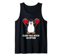 Divertente Pinguino Boxe dicendo Che Il Volo Non è mai Stato un'opzione Canotta
