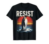 Divertente pinguino resistere pinguini protesta contro le tariffe Maglietta