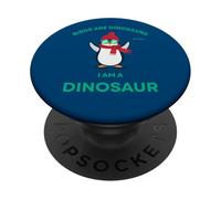 Divertente pinguino uccelli sono dinosauri quindi io sono un dinosauro PopSockets PopGrip Adesivo