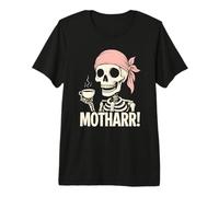 Divertente Pirata Mamma Madre Mamma Bere tè Maglietta Premium