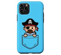 Divertente pirata Pocket Pal Carino Pirata Swashbuckling Sea Humor Custodia per iPhone 11 Pro