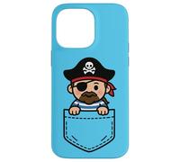 Divertente pirata Pocket Pal Carino Pirata Swashbuckling Sea Humor Custodia per iPhone 14 Pro Max
