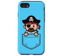 Divertente pirata Pocket Pal Carino Pirata Swashbuckling Sea Humor Custodia per iPhone SE (2020) / 7 / 8
