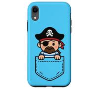Divertente pirata Pocket Pal Carino Pirata Swashbuckling Sea Humor Custodia per iPhone XR