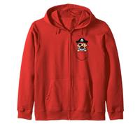 Divertente pirata Pocket Pal Carino Pirata Swashbuckling Sea Humor Felpa con Cappuccio
