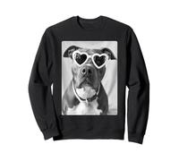 Divertente Pitbull con Occhiali da Sole Carino Cane Meme Vibrazioni estive Felpa