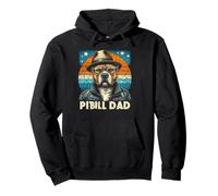 Divertente Pitbull Dad Pitbull Dog Pet per gli uomini Festa del papà Felpa con Cappuccio