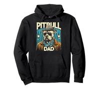 Divertente Pitbull Dad Pitbull Dog Pet per gli uomini Festa del papà Felpa con Cappuccio