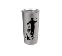 Divertente Pittore Abbigliamento Per Pittori Dipingere Dipingere Operaio Bicchiere termico in acciaio inox doppia parete