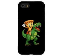 Divertente Pizza Dinosauro Trex Amante del Cibo Ragazzi Ragazze Bambini Custodia per iPhone SE (2020) / 7 / 8