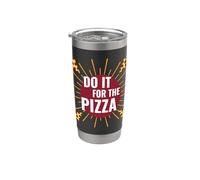 Divertente Pizza Eater Foodie Food Regalo motivazionale per uomini e donne Bicchiere termico in acciaio inox doppia parete