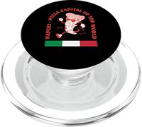 Divertente Pizza Fetta Pizza Capitale Del Mondo Napoli Italia PopSockets PopGrip per MagSafe
