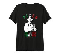 Divertente Pizza Sicilia Mafia Maglietta Premium