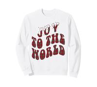 Divertente Plaid a Quadretti Joy to The World Felpa