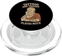 Divertente Platone Tatuaggio Giochi di parole Scherzo Filosofia Umorismo Tatuaggi Trashy PopSockets PopGrip per MagSafe