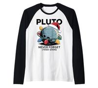 Divertente Plutone Non dimentica mai Il Natale Maglia con Maniche Raglan
