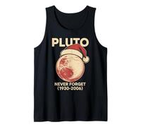 Divertente Plutone Non Dimenticare mai retrò Geek Natale Astronomia Canotta