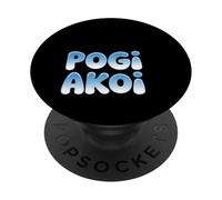 Divertente POGI AKOI dicendo bolla lettera umorismo PopSockets PopGrip Adesivo