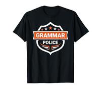 Divertente Polizia grammaticale per Insegnanti scrittori e Nerd Maglietta