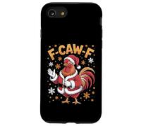 Divertente pollo di gallo F-Caw-F di Natale, meme di gioco di parole Custodia per iPhone SE (2020) / 7/8
