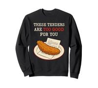 Divertente pollo tenero cibo umorismo schizzinoso mangiatore senza salsa Gamer Felpa
