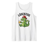 Divertente Pompiere Drago Amante della Birra autopompa Canotta